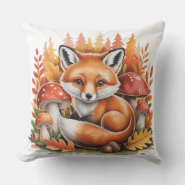 Almofada Cute woodland fox cottagecore 