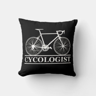Almofada Cycologist tem um ciclismo engraçado dizendo