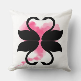 Almofada Cygnes Nuage Rose Coussin décoratif