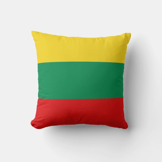 Almofada da Bandeira da Lituânia x Bandeira (Frente)