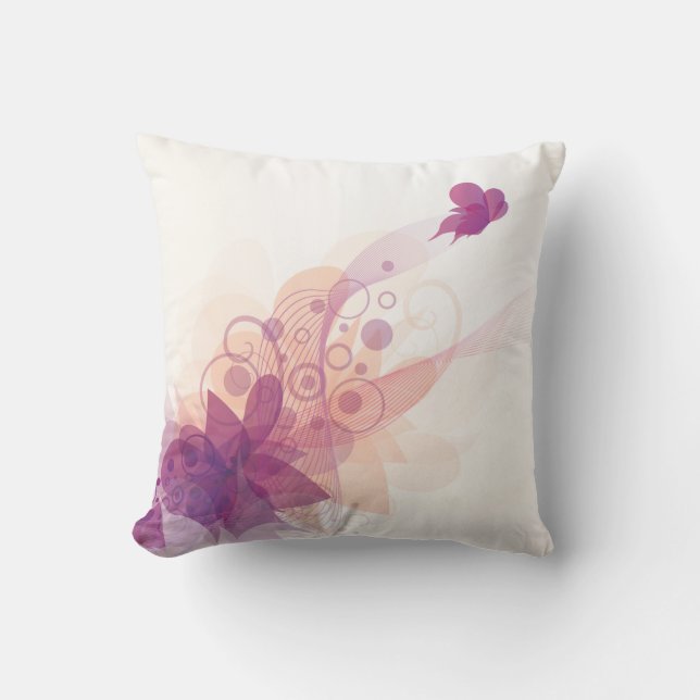 Almofada Da borboleta da mosca travesseiros 1 afastado (Frente)
