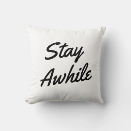 Almofada Da "estada travesseiro tipográfico por algum