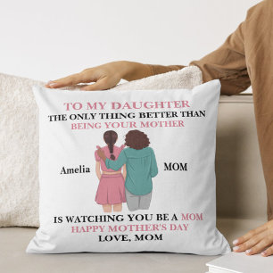 Almofada Da Filha para a Mamãe O Amor da Vovó no Dia das Mã