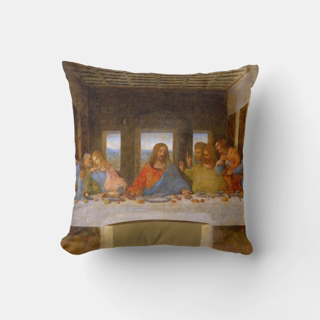 Almofada Da Vinci Último Clássico de Arte Bela-Sucedente (Frente)