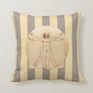 Almofada Da Vinci Vitruvian Man Strips