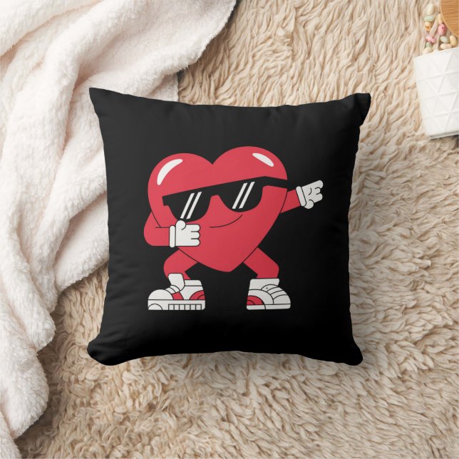 Almofada Dabbing Heart Engraçado Gift Dia de os namorados (Cobertor)