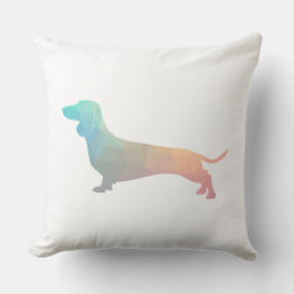 Almofada Dachshund Geométrico Pattern Silhouette