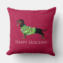 Dachshund Happy Holidays Design