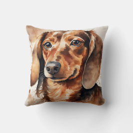 Almofada Dachshund marrom