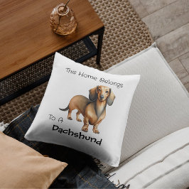 Almofada Dachshund Marrom Pessoal