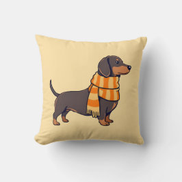 Almofada Dachshund no inverno