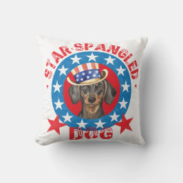 Almofada Dachshund patriótico