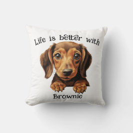 Almofada Dachshund Personalizado