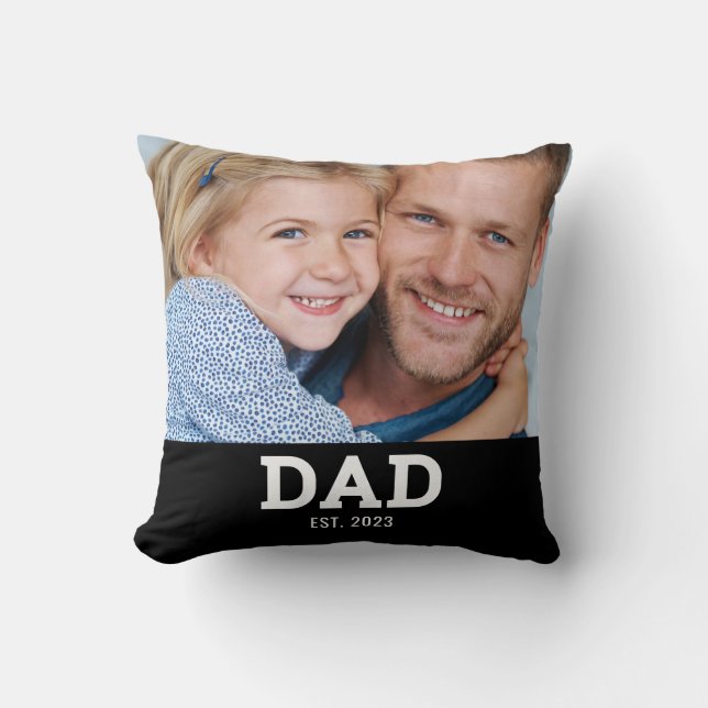 Almofada Dad Established Modern Photo (Frente)