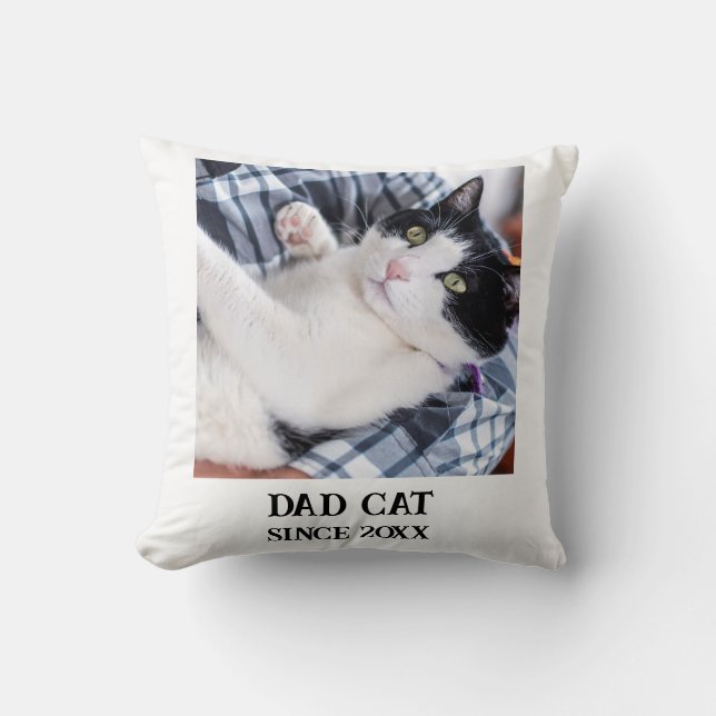 Almofada Daddy cat since Photo cute cat (Frente)