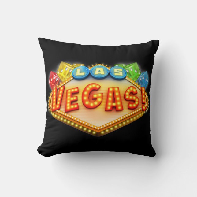 Almofada Dados Divertidos de Las Vegas (Frente)