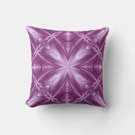 Almofada Dahlia Purple Milky White Clouds Abstrato Patterno