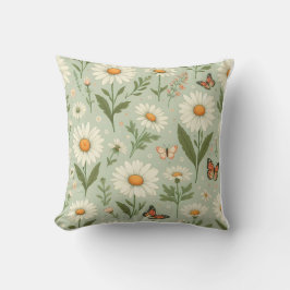Almofada Daisy Dreams – Travesseiro Floral & Borboleta