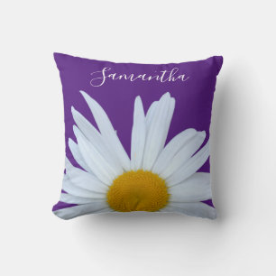 Almofada Daisy Purple White Script