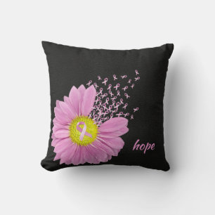 Almofada Daisy rosa com fitas rosa