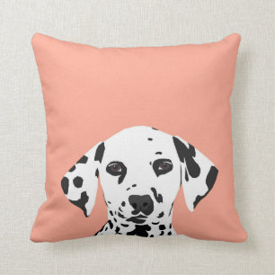 Almofada Dalmácia - Ilustração de cão em branco para o