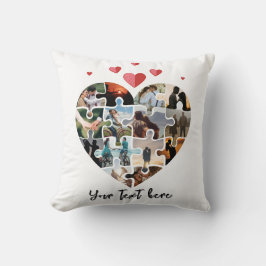 Almofada Dama de coração de fotografia do dia dos namorados