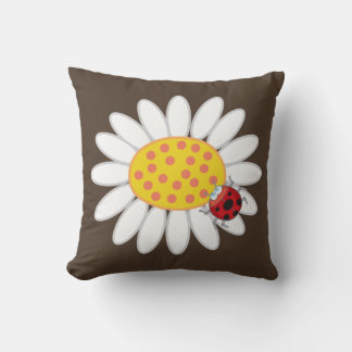 Almofada Damas Brancas Vermelhas Damybugs Primavera Flower