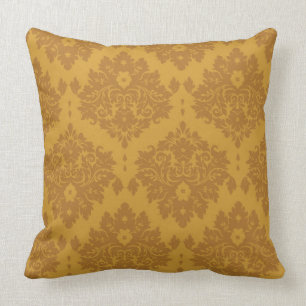 Almofada Damasco dourado luxuoso
