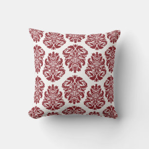 Almofada Damasco Vermelho Chic
