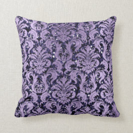 Almofada Damask Blue Marinho Violet Cottage Roxo