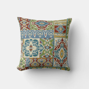 Almofada Damask Patchwork: Colorful Turkey Vintage.