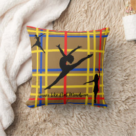 Almofada Dança como Piet Mondrian Modern Art