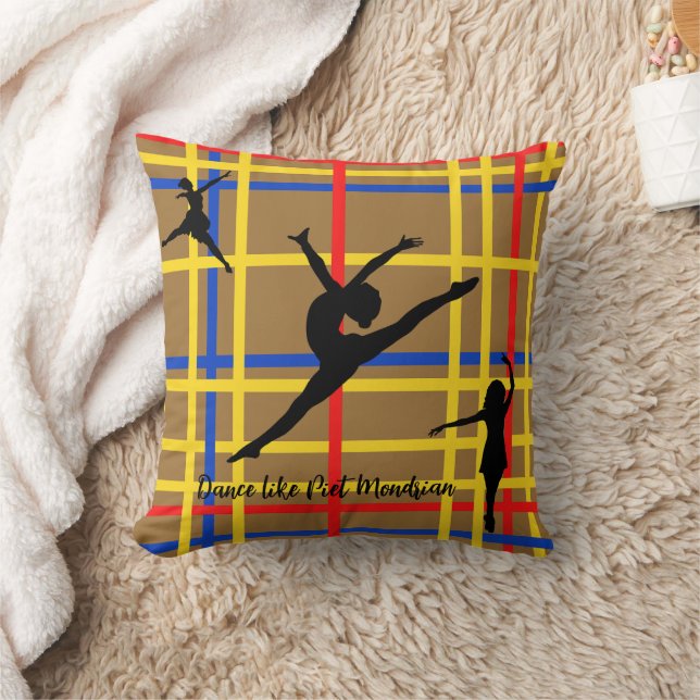 Almofada Dança como Piet Mondrian Modern Art (Cobertor)