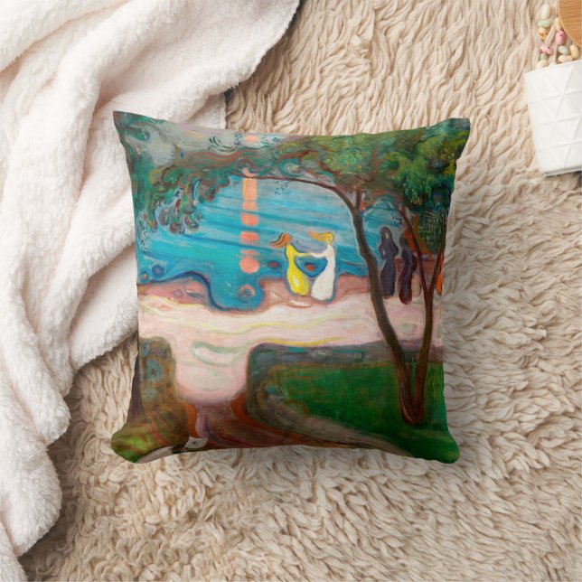 Almofada Dançando em uma Costa | Edvard Munch | (Cobertor)