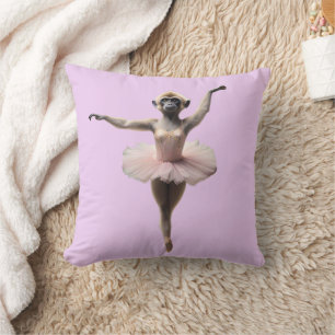 Almofada Dançarina De Balé De Macaco Gibbon Em Um Tutu,