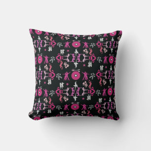 Almofada Dançarino Rosa Decor Doméstico Padrão