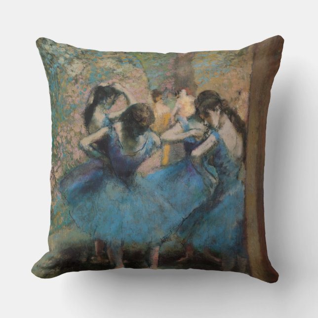 Almofada Dançarinos de Edgar Degas | no azul, 1890 (Frente)