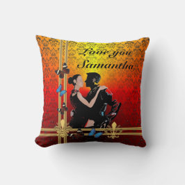 Almofada Dançarinos tango personalizados românticos