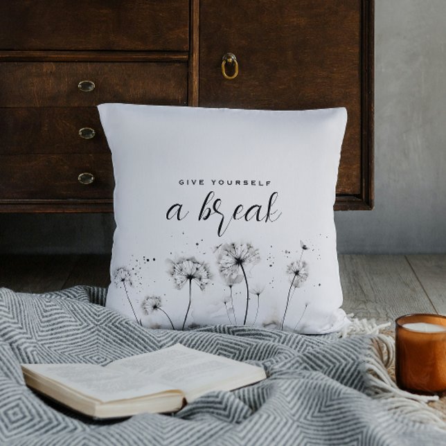 Almofada Dandelion de Queak Watercolor (Criador carregado)