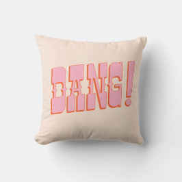 Almofada DANG! (fonte saloon ocidental, cores do modo retrô