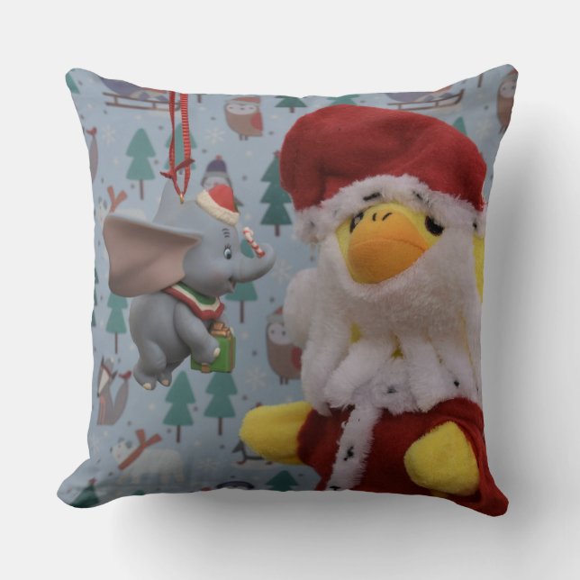 Almofada Danny Duck Papai noel Travesseiro decorativo de Na (Frente)