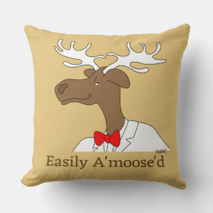 Almofada Dapper Moose Whimsical