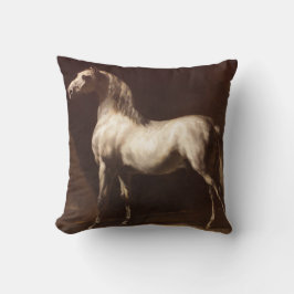 Almofada Dapple Cinza Horse (por Théodore Géricault)