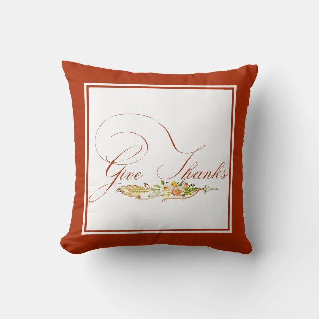 Almofada Dar Travesseiro decorativo de Obrigados (Frente)