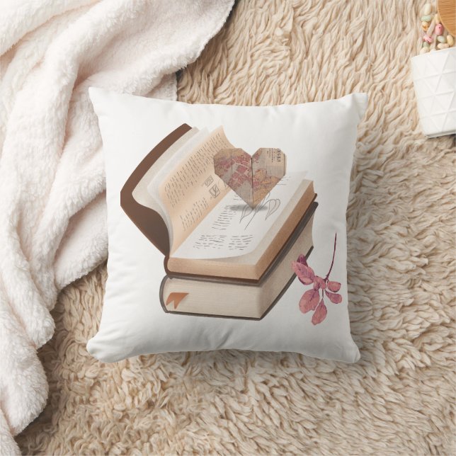 Almofada Dark Academia Aesthetic Pillow | Vintage Books & B (Cobertor)