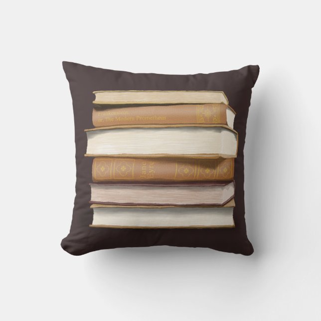 Almofada Dark Academia Antique Books (Frente)