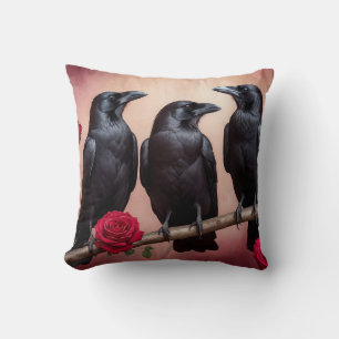 Almofada Dark Academia Ravens
