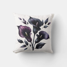 Almofada Dark Calla Lily Throw Pillow