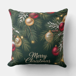 Almofada Dark Emerald Pattern