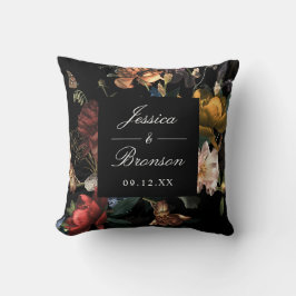 Almofada Dark Moody Floral Dutch Painterly Wedding